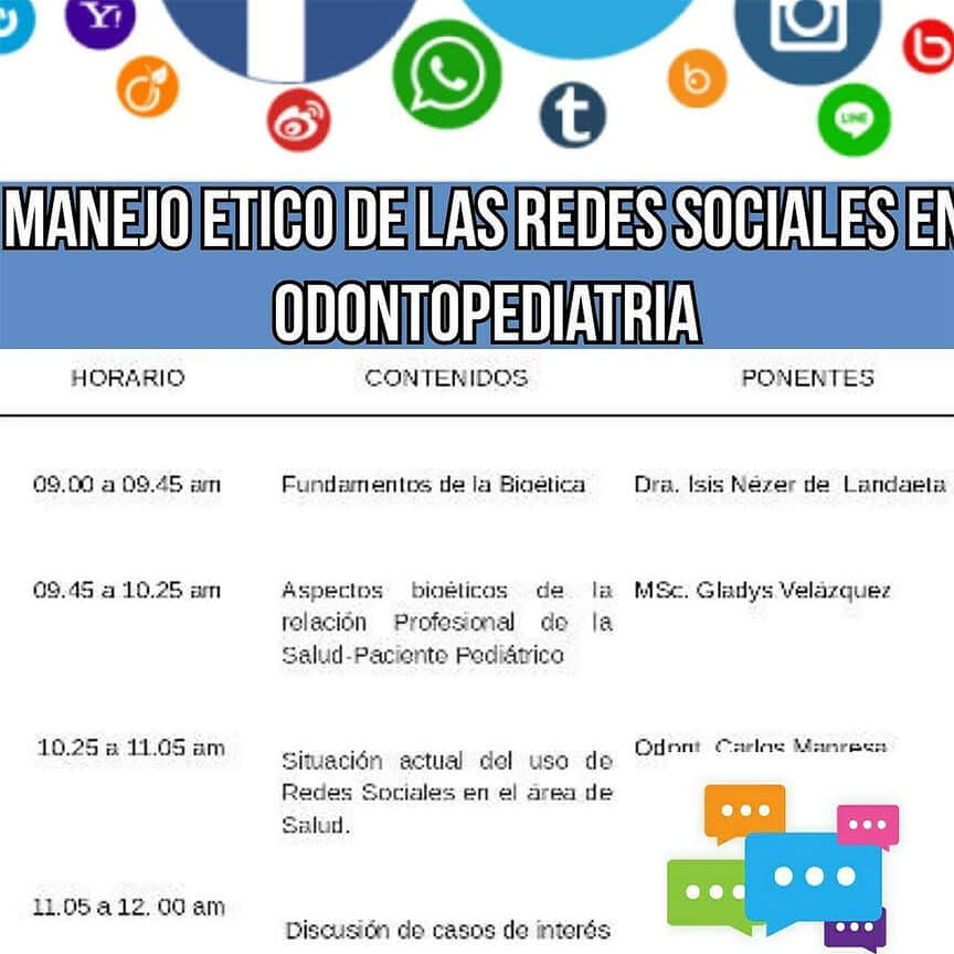 Manejo ético de las redes sociales en Odontopediatría